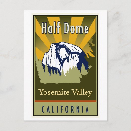 Half-dome Briefkaart (Voorkant)