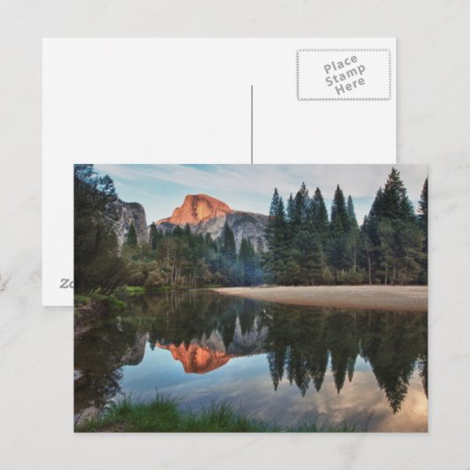 Half Dome en Merced Briefkaart (Voorkant / Achterkant)