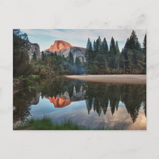 Half Dome en Merced Briefkaart (Voorkant)