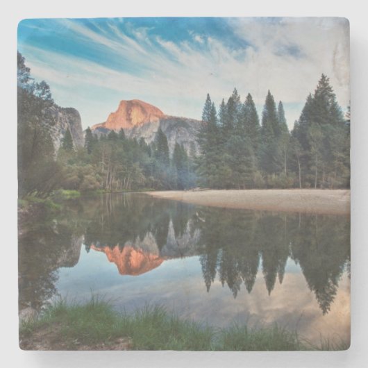 Half Dome en Merced Stenen Onderzetter (Voorkant)