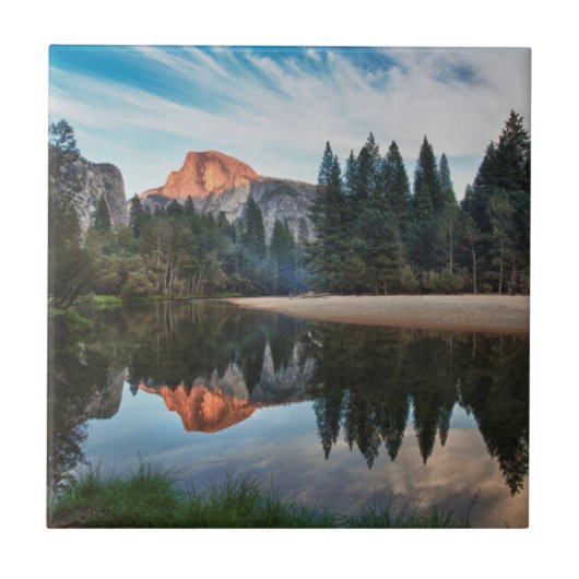 Half Dome en Merced Tegeltje (Voorkant)