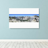 Half-Dome en Yosemite-vallei - Yosemite Canvas Afdruk (Insitu (Houten vloer))