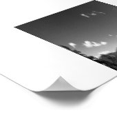 Half Dome from Glacier Point Black and White Photo Poster (Hoek)