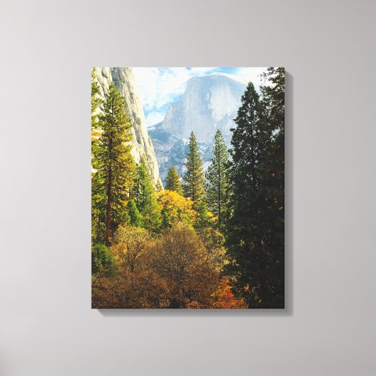 Half Dome in de herfst Canvas Afdruk (Voorkant)
