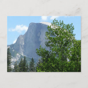 Half Dome in de zomer vanuit Yosemite National Par Briefkaart