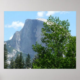 Half Dome in de zomer vanuit Yosemite National Par Poster
