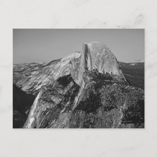 Half Dome is een bekende functie in Yosemite Briefkaart (Voorkant)