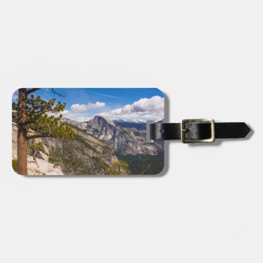 Half Dome-landschap, Californië Bagagelabel (Voorkant horizontaal)