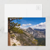 Half Dome-landschap, Californië Briefkaart (Voorkant / Achterkant)