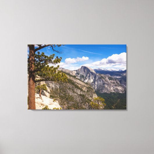 Half Dome-landschap, Californië Canvas Afdruk (Voorkant)