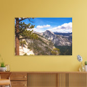 Half Dome-landschap, Californië Canvas Afdruk (Insitu (Woonkamer))
