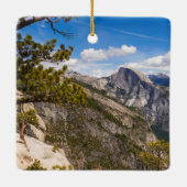 Half Dome-landschap, Californië Keramisch Ornament (Achterkant)