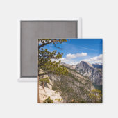 Half Dome-landschap, Californië Magneet (Voorkant / Achterkant)