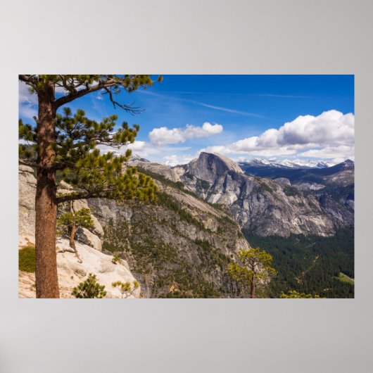 Half Dome-landschap, Californië Poster (Voorkant)