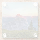 Half-dome | Nationaal park Yosemite Glazen Onderzetter (Achterkant)