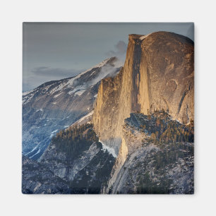Half-dome op zonsondergang magneet