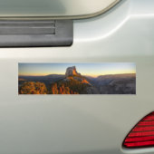 Half-dome op zonsondergang - Yosemite Bumpersticker (Op auto)