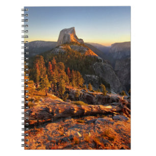 Half-dome op zonsondergang - Yosemite Notitieboek