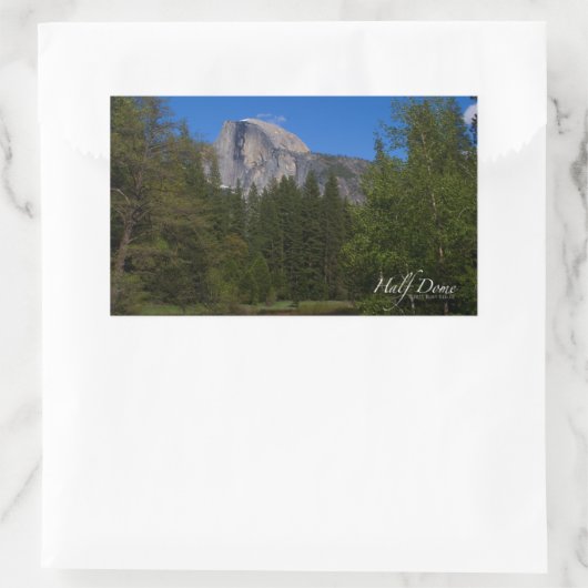 Half-dome Rechthoekige Sticker (Tas)