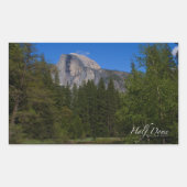 Half-dome Rechthoekige Sticker (Voorkant)