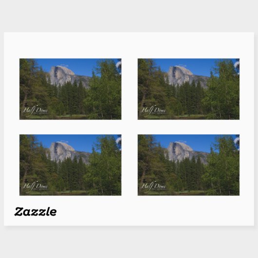 Half-dome Rechthoekige Sticker (Vel)