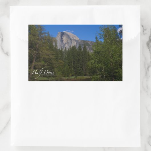 Half-dome Rechthoekige Sticker (Tas)