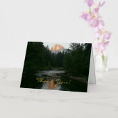 Half Dome Sunset bedankt Folie Wenskaart (Orchidee)