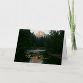 Half Dome Sunset bedankt Folie Wenskaart (Voorkant)