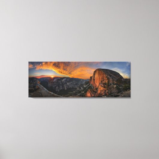Half Dome Sunset - Yosemite Canvas Afdruk (Voorkant)