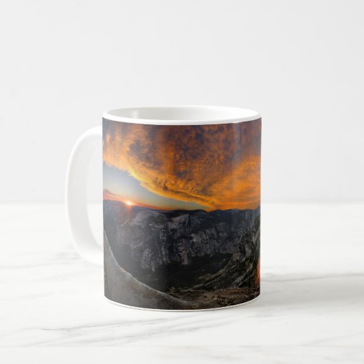 Half Dome Sunset - Yosemite Koffiemok (Voorkant links)
