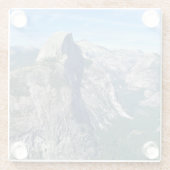 Half-dome uit Glacier Point, Yosemite, CA Glazen Onderzetter (Achterkant)