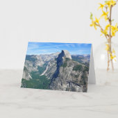 Half-dome uit Glacier Point, Yosemite, CA Kaart (Gele Bloem)