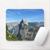 Half-dome uit Glacier Point, Yosemite, CA Muismat (Met muis)