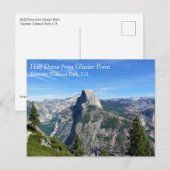 Half Dome uit Glacier Point, Yosemite, CA Postcar Briefkaart (Voorkant / Achterkant)