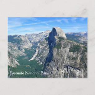 Half Dome uit Glacier Point, Yosemite, CA Postcar Briefkaart