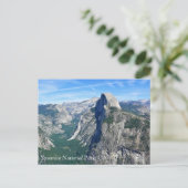 Half Dome uit Glacier Point, Yosemite, CA Postcar Briefkaart (Staand voorkant)