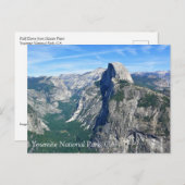 Half Dome uit Glacier Point, Yosemite, CA Postcar Briefkaart (Voorkant / Achterkant)