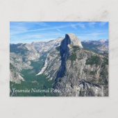 Half Dome uit Glacier Point, Yosemite, CA Postcar Briefkaart (Voorkant)