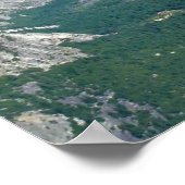 Half-dome uit Glacier Point, Yosemite, CA Poster (Hoek)