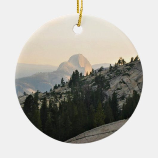 Half Dome uit Olmstead Point, Yosemite, CA Keramisch Ornament (Voorkant)