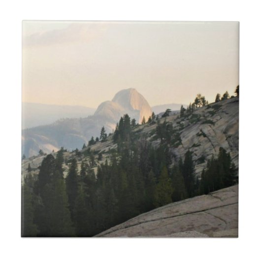 Half Dome uit Olmstead Point, Yosemite, CA Tegeltje (Voorkant)