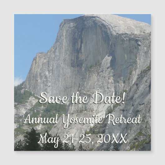 Half Dome van opzij in Yosemite National Park (Voorkant)
