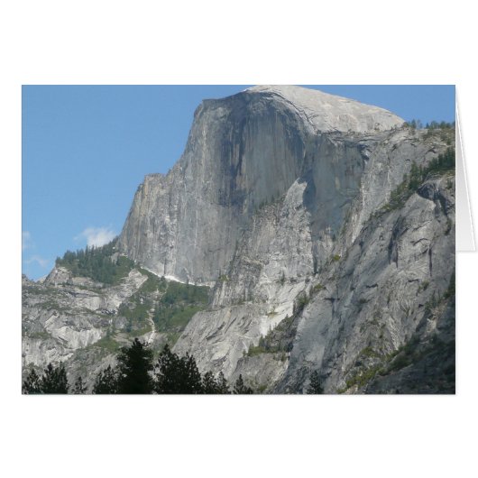 Half Dome van opzij in Yosemite National Park (Voorkant Horizontaal)