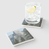 Half-dome van Panorama Trail I Stenen Onderzetter (Zijkant)