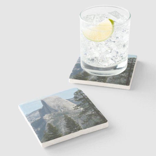 Half-dome van Panorama Trail I Stenen Onderzetter (Zijkant)