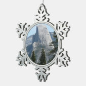 Half-dome van Panorama Trail I Tin Sneeuwvlok Ornament (Rechts)
