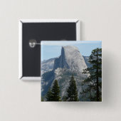 Half-dome van Panorama Trail I Vierkante Button 5,1 Cm (Voorkant /achterkant)