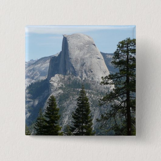 Half-dome van Panorama Trail I Vierkante Button 5,1 Cm (Voorkant)