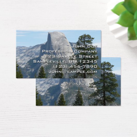 Half-dome van Panorama Trail I Visitekaartje (Bureau)