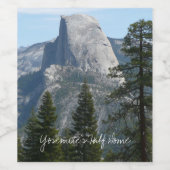 Half-dome van Panorama Trail I Wijn Etiket (Enkel label)